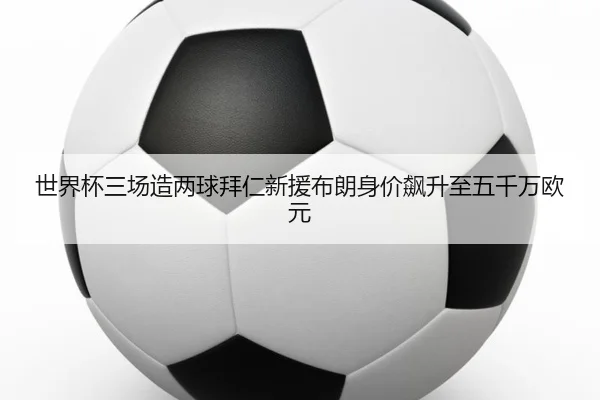 世界杯三场造两球拜仁新援布朗身价飙升至五千万欧元